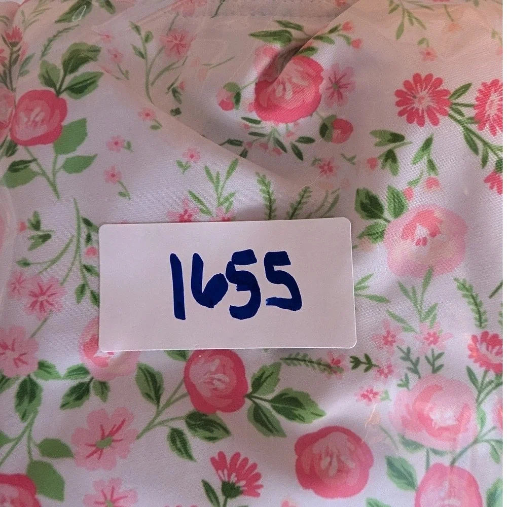 Lot of 2 Rash Guards Toddler Girl 18M Yellow Pink Floral Lemon Swim Cottage Cute